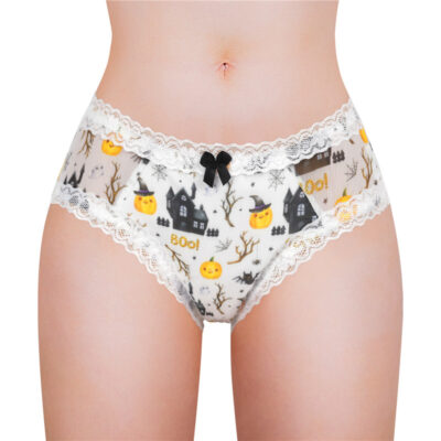 Pumpkin Halloween Pattern Tucking Gaff Panties