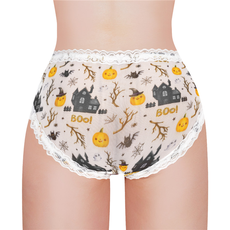 Pumpkin Halloween Pattern Tucking Gaff Panties