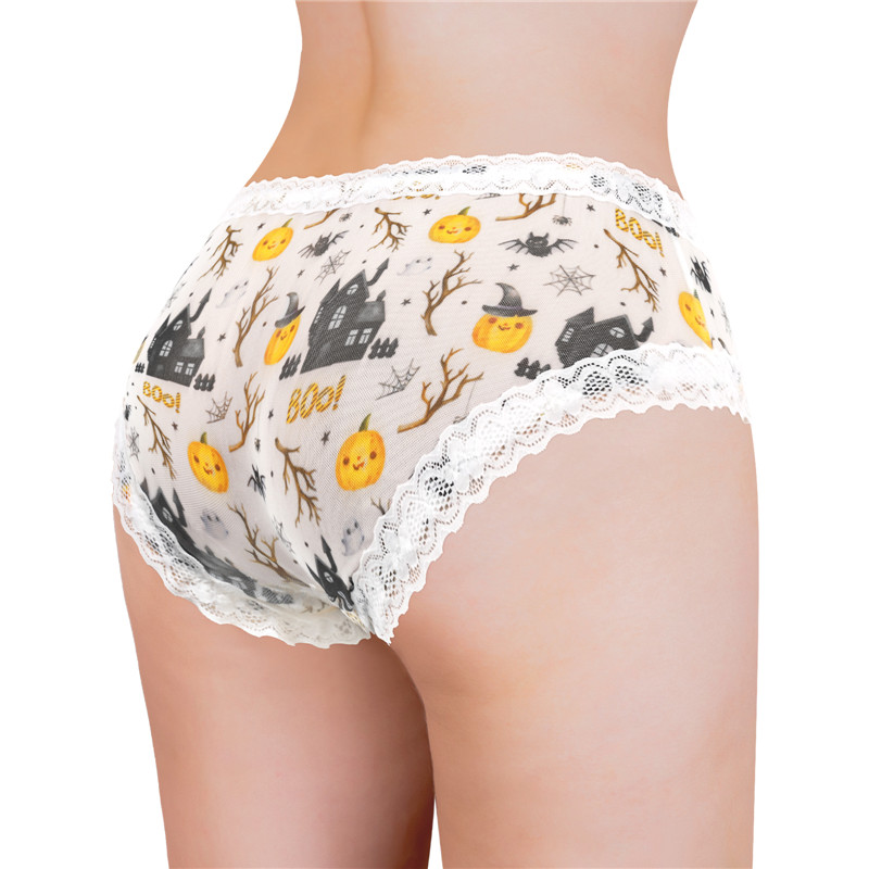 Pumpkin Halloween Pattern Tucking Gaff Panties