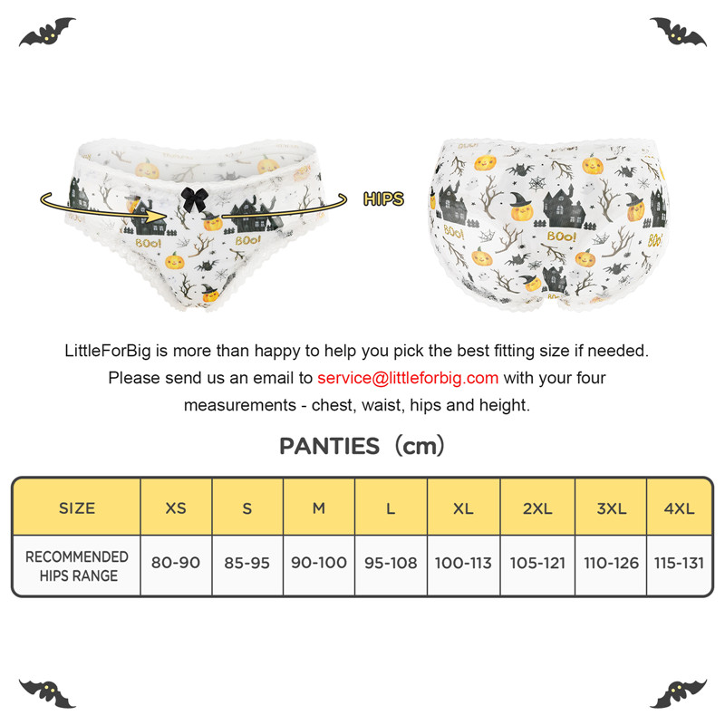 Pumpkin Halloween Pattern Tucking Gaff Panties