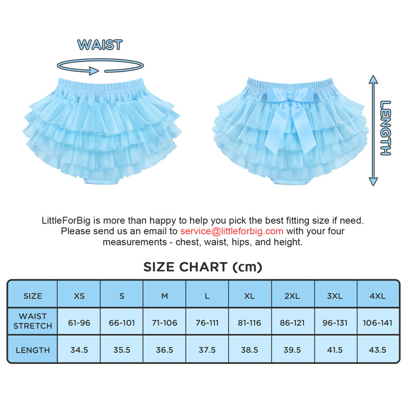 Ballerina Tutu Bloomers Skirted Panties Blue