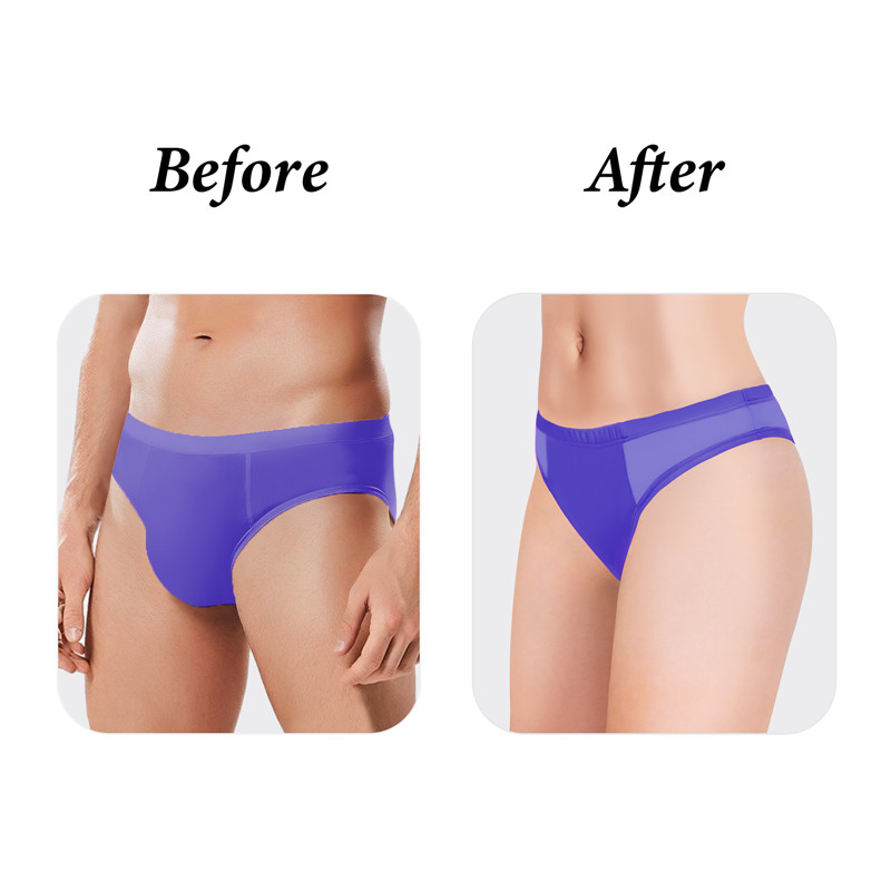 Tucking Gaff Brazilian Cheeky Panties Purple