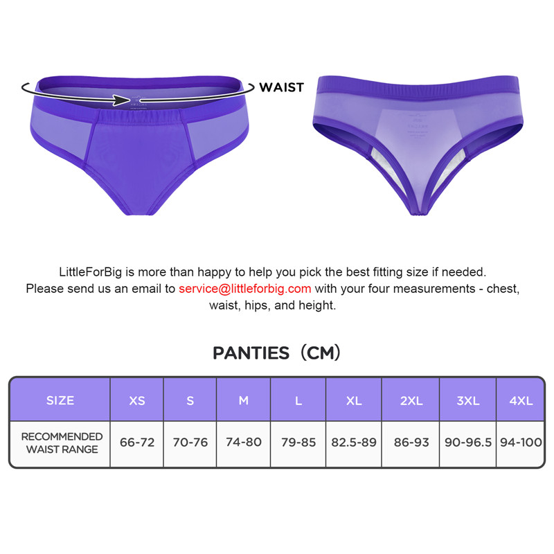 Tucking Gaff Brazilian Cheeky Panties Purple