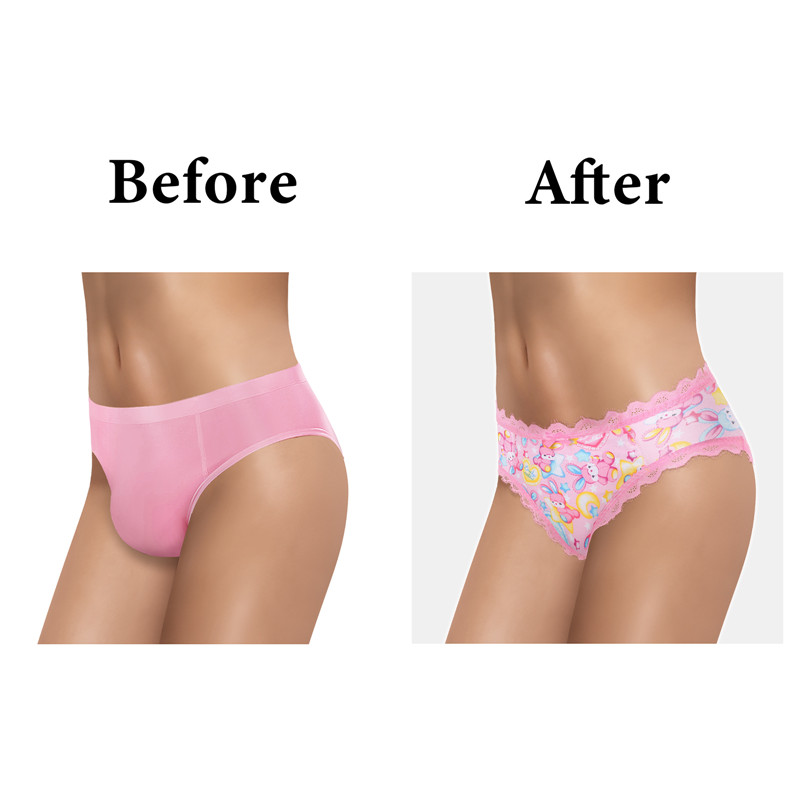 Bedtime Bunny Tucking Gaff Panties
