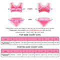 Satin SissyUniversiry Baby Bralette Set Hot Pink