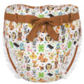 Forest Animals Cotton Ribbon Omutsu Japanese Diaper Cover