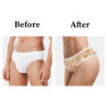 Pumpkin Lamps Pattern Cheeky Bow Tucking Gaff Panties