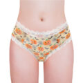 Pumpkin Lamps Pattern Cheeky Bow Tucking Gaff Panties