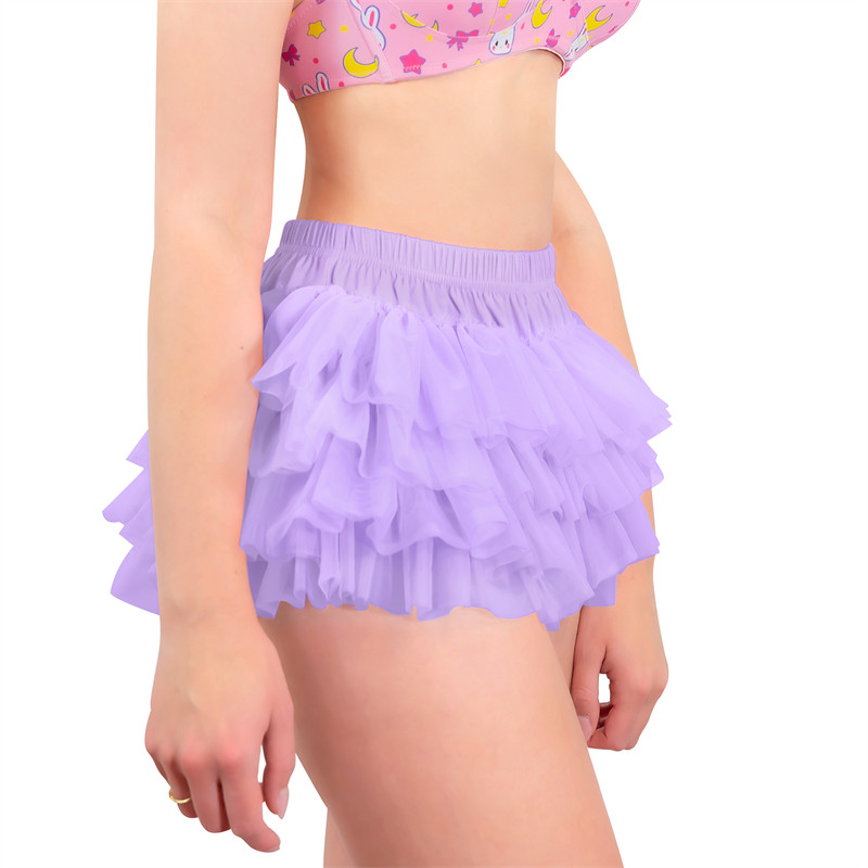 Ballerina Tutu Bloomers Skirted Panties Purple