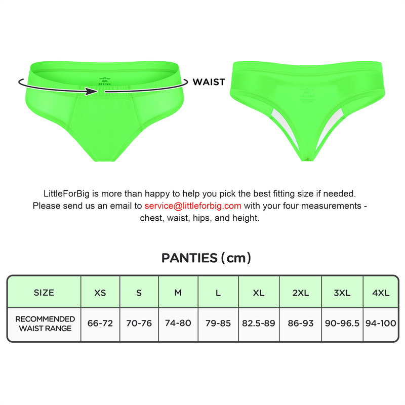 Tucking Gaff Brazilian Cheeky Panties Green