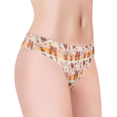 Halloween Ghost Pattern Tucking Gaff Brazilian Cheeky Panties