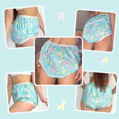 Full Print Baby Parade Adult Plastic Pull Up Diaper Pants Cover