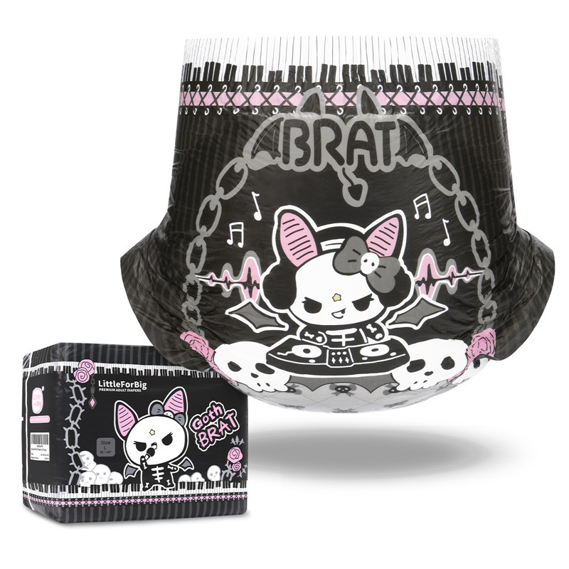 Goth BRAT Ultra Absorbent Diapers 10 Pieces Pack(M)/(L)/(XL)