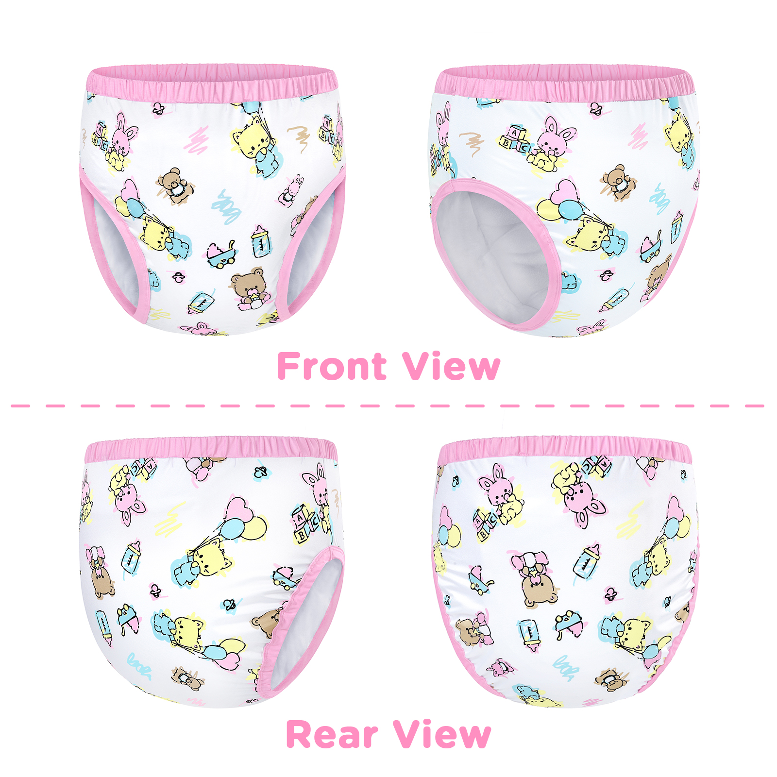 Full Print Baby Cuties Adult Training Pants
