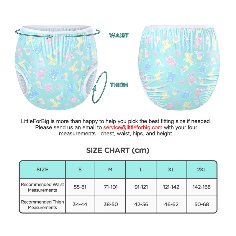 Full Print Baby Parade Adult Plastic Pull Up Diaper Pants Cover