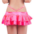 Satin SissyUniversity Side Strap Micro Skirt