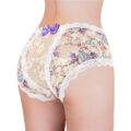 Purple Butterflies Pattern Cheeky Bow Tucking Gaff Panties