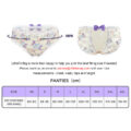 Purple Butterflies Pattern Cheeky Bow Tucking Gaff Panties