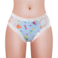 Butterflies Pattern Tucking Gaff Panties