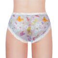 Butterflies Pattern Tucking Gaff Panties