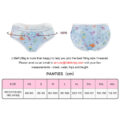 Butterflies Pattern Tucking Gaff Panties