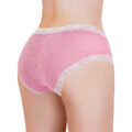 Pink Hearts Pattern Tucking Gaff Panties