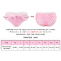 Pink Hearts Pattern Tucking Gaff Panties