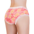 Rose Pattern Tucking Gaff Panties