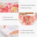 Rose Pattern Tucking Gaff Panties