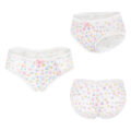 Hearts and Dots Pattern Tucking Gaff Panties