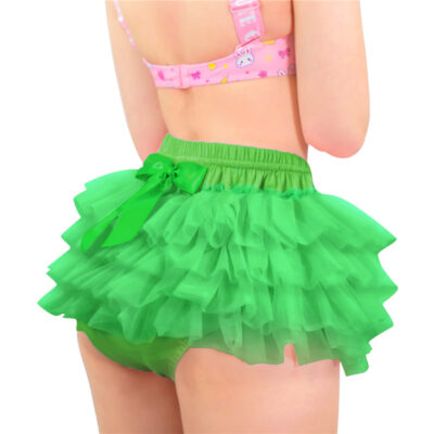 Ballerina Tutu Bloomers Skirted Panties Green