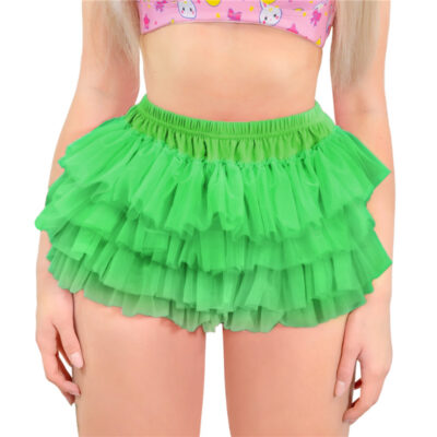 Ballerina Tutu Bloomers Skirted Panties Green