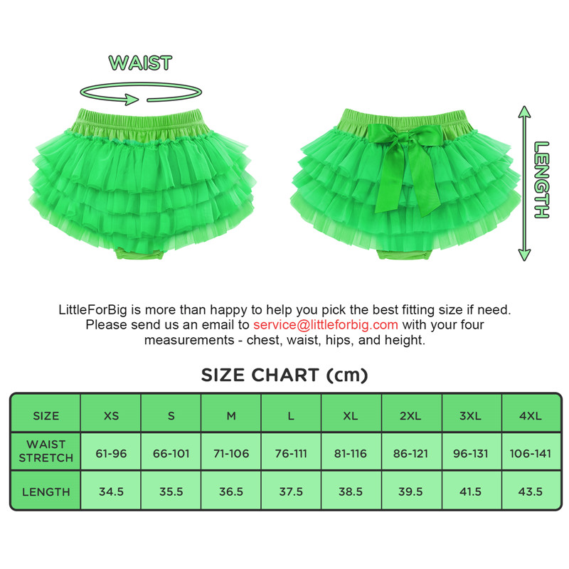 Ballerina Tutu Bloomers Skirted Panties Green