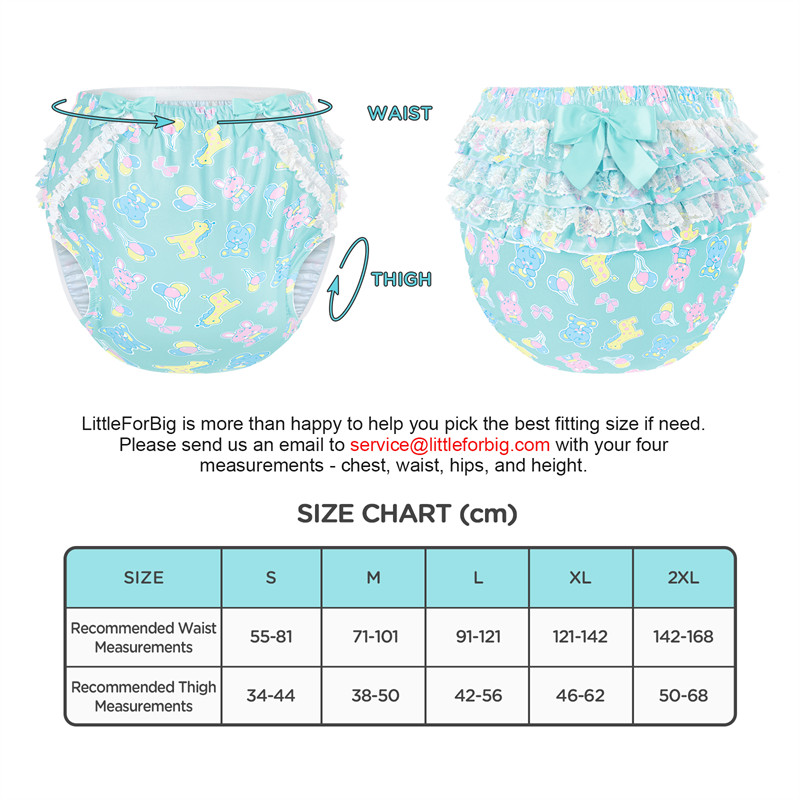 Baby Parade Pattern Ruffle Adult Diaper Cover