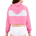 Pastel SissyUniversity Cropped Hoodie Sweatshirt Pink