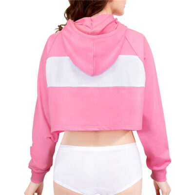 Pastel SissyUniversity Cropped Hoodie Sweatshirt Pink