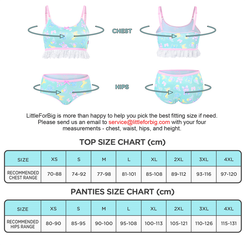Full Print Baby Parade Bralette Set
