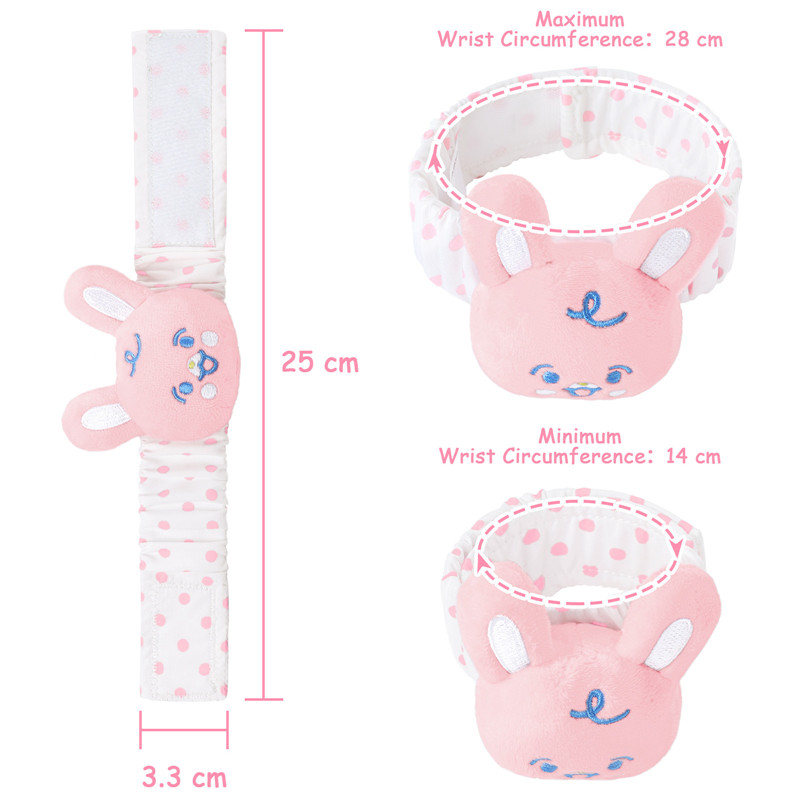 Baby Parade Wrist Rattles Pink Bunny