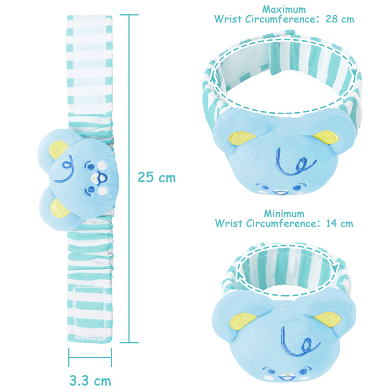 Baby Parade Wrist Rattles Blue Bear