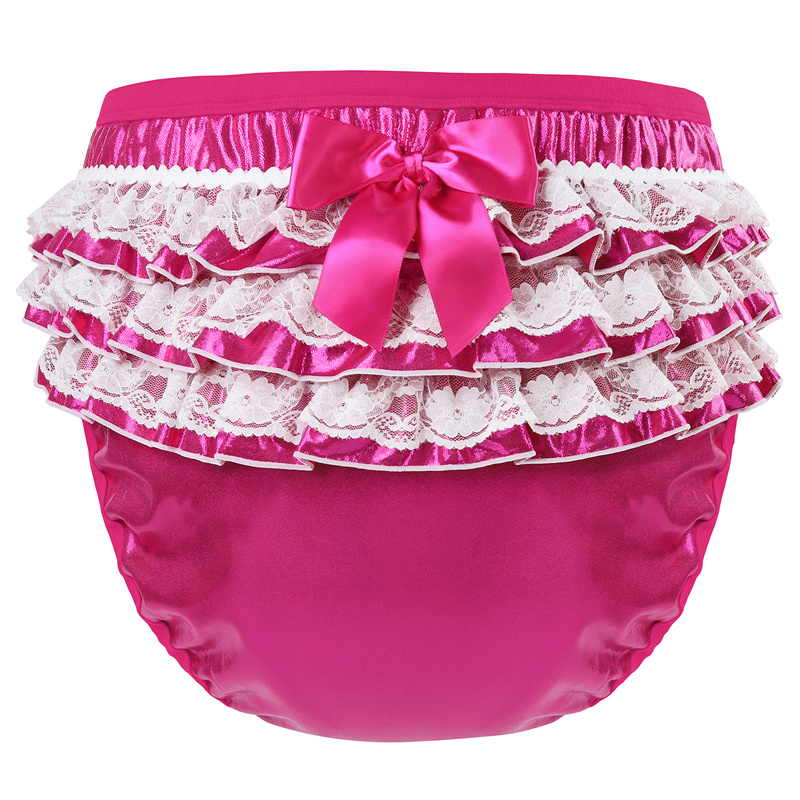 Pretty in Hot Pink Shiny Glitter Adult Training Pants