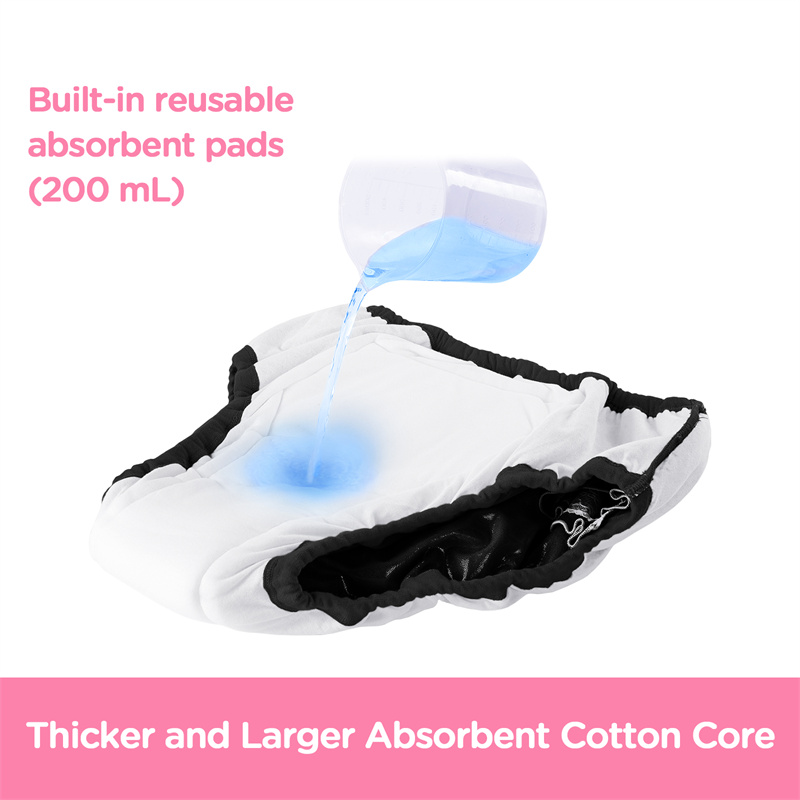 Pretty in Black Shiny Glitter Adult Training Pants