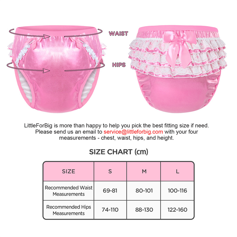 Pretty in Pink Shiny Glitter Adult Training Pants