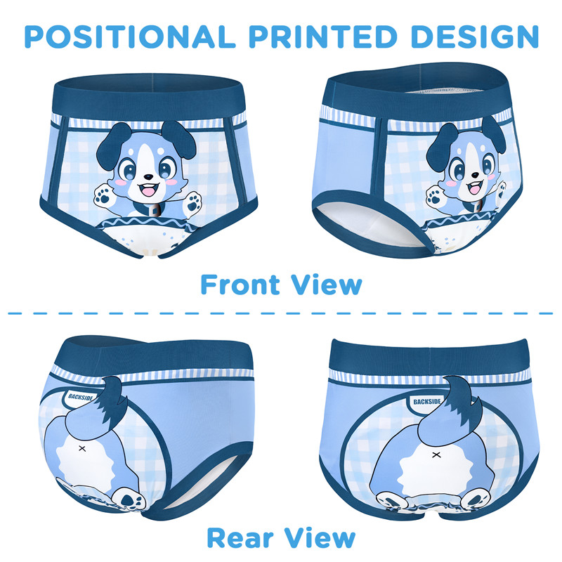 Little Blue High-Waisted Briefs Training Pants