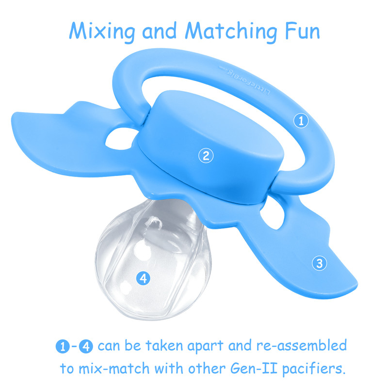 GEN-II Baby Bat Pacifier Blue