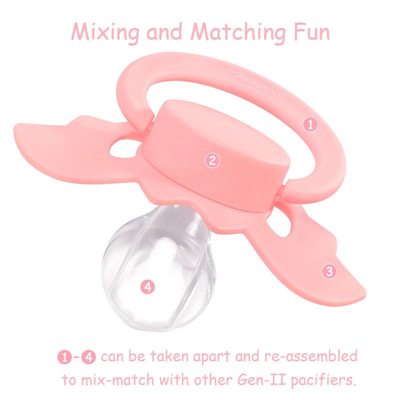 GEN-II Baby Bat Pacifier Pink