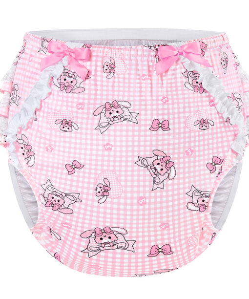 Bunnies & Bows Usagi Pattern Ruffle Adult Diaper Cover