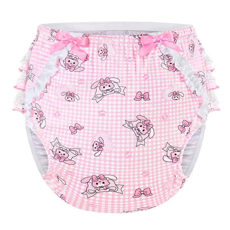 Bunnies & Bows Usagi Pattern Ruffle Adult Diaper Cover