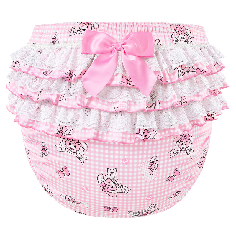 Bunnies & Bows Usagi Pattern Ruffle Adult Diaper Cover