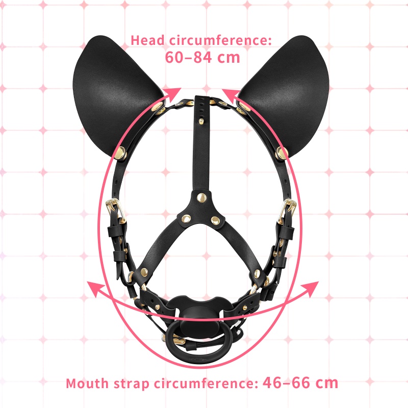 Little Furry Pacifier Petplay Head Harness