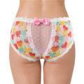 Hearts Pattern Cheeky Bow Tucking Gaff Panties